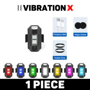 1 cái đèn an toàn xe máy 7 màu sạc đèn cảnh báo nhấp nháy máy bay không người lái có đèn Led đèn nhấp nháy xe máy chống va chạm đèn