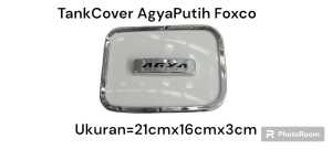 TOYOTA AGYA TANK COVER HYBRID AGYA PUTIH LOGO BIRU TANK COVER AGYA TUTUP TANGKI AGYA TANK COVER TOYOTA AGYA TUTUP COVER TANGKI AGYA HYBRID PUTIH LOGO BIRU AGYA TANK COVER TOYOTA AGYA MODEL HYBRID