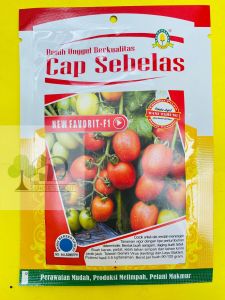 Benih Tomat New Favorit F1isi 5gram produk dari Cap Sebelas MANTAB