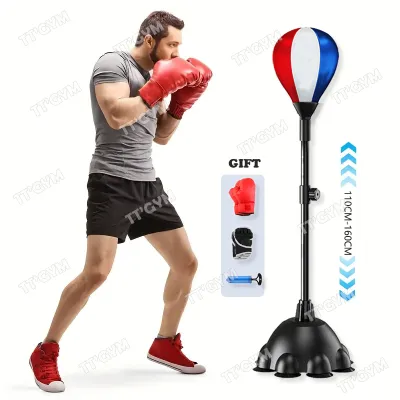 Upgraded Punching Bag for Adults&KidsBoxing Bag with StandAdjustable Height Fitness Boxing Reflex