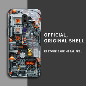 สำหรับ Oppo F11 & Oppo A9X เคสศัพท์ป้องกันการตก บล็อกอาคาร บุคลิกภาพทันสมัย