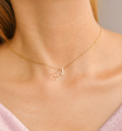 TALA by Kyla Iced Initial V1 Copper Choker with Bubble Mailer Packaging. 