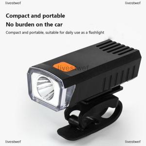 [COD] livestwef Bright Bicycle Light LED Front USB Rechargeable Mountain Bicycle Lamp Bike Headlight Flashlight Cycling Scooter