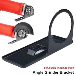 UTOPUS 1Pcs Thickened Steel Angle Grinder Bracket DIY Adjustable Tool Base Holder Durable Portable Angle Grinder Stand Holder Woodworking Tool