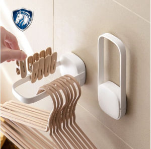 ที่แขวนเก็บไม้แขวนเสื้อ ราวเก็บไม้แขวนเสื้อ ที่เก็บไม้แขวนเสื้อ ตัวหนีบผ้า แบบติดผนัง No.Y1214