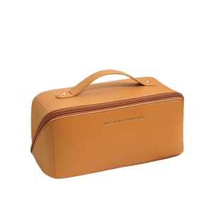 Handheld Cosmetic Storage Bag/INS-style Premium PU Makeup Bag/Large Capacity Travel Storage Bag/FireheartWarrior