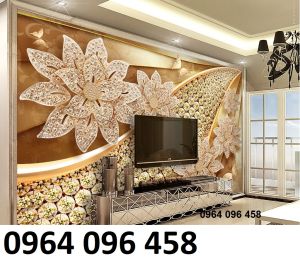 Tranh gạch 3d ốp tường sau tivi - SXVBB9
