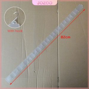 Jozoo 62.5CM Display Hanging Strips Supermarket Snack Injection Plastic Strip Clear With Hook