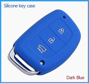 Hyundai Silicone Car Key Cover for Elantra I40 (Blue)