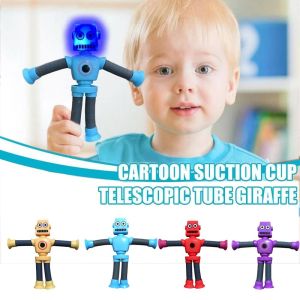 SKJK Novel Educational Toy Toddlers Parent-Child Stretch Tube Joint Movement Interactive Robot Pop Tubes Toy Telescopic Suction Cup Fidget Toys Montessori Sensory Toy