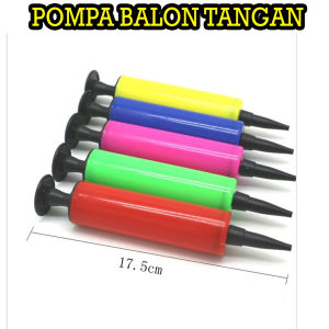 Beauty 1 PC Pompa Balon Tangan Pompa Balon Foil Pompa Balon Latex Manual Pompa Balon Suntik Pompa Balon Mini Pompa Tangan - Warna Acak