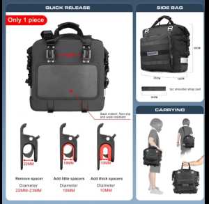 Rhinowalk MT-2040 Quick Release Pannier Bag Waterproof For Motorcycle Side Bag