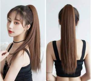 [HCM][ hàng loại 1  60cm ] tóc giả nữ ngoặm thẳng dài tóc giả kẹp tóc giả thẳng tóc giả dài