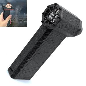 Welcomehome Small Fan Speed Adjustable Air Blower 45M/S Portable Turbo Fan LED Lights for Keyboard/Car/Motorcycle Cleaning