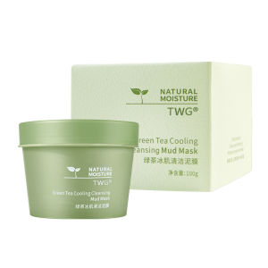 Mặt Nạ Bùn Trà Xanh TWG 100g Làm Sạch Sâu Giảm Bã Nhờn Mặt Nạ Cấp Nước Làm Mịn Da Giảm Mụn Đầu Đen Hỗ Trợ Ngừa Mụn
