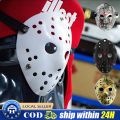 【Local Delivery】 Jason Horror Hockey Role Play Mask Halloween Costume Accessories Props Man Woman Party Horror Mask LZC-Jason-Mask-Green. 