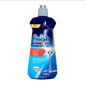 (Bát đĩa sạch bong kin kít) Nước Làm Bóng Chén Bát Finish - Chai 500ML
