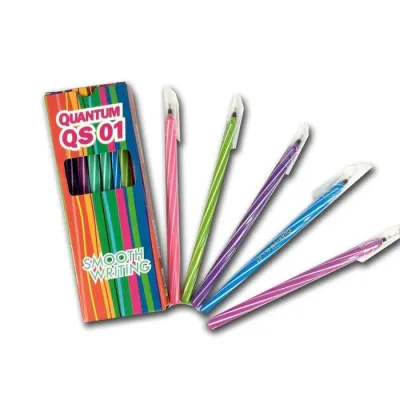 1PCS Bolpoin Quantum QS-01 Standard Black Ballpen Ballpoint Bolpen