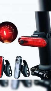 Bicycle Taillight USB Rechargeable Super Bright Taillight Helmet Is Easy To Install and Safe To Ride