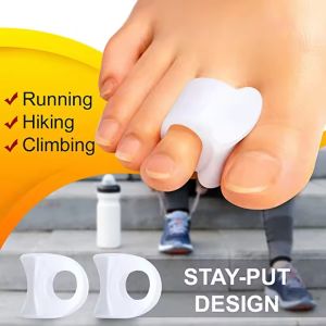 2Pcs Silicone Toe Spacers Bunion Hallux Valgus Thumb Finger Correction Pad Orthopedic Toe Separators Spreader