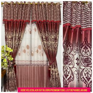 Bahan Blackout Bludru Gorden Pintu & Jendela