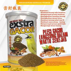 Voer mini pellet pleci ciblek glatik extra gacor probird