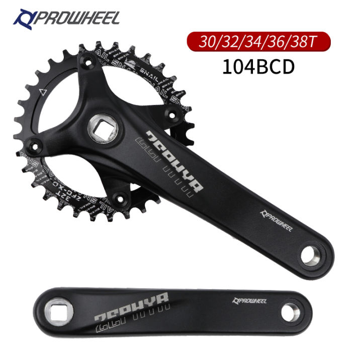 Prowheel Bcd Mtb Square Bore Crankset Compatible With Single And