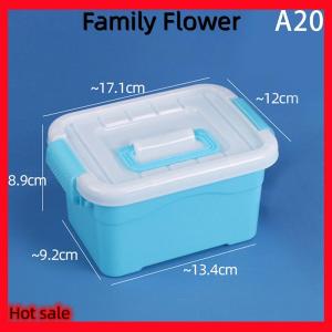 Family Flower Flash Sale PP Plastic Storage Box With Lid Portable Kids Toys Student Stationery Jewelry Storage Case Container Cosmetics Sorting Box