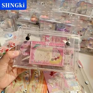 [COD] 🔥🔥🔥SHNGki Túi trang điểm trong suốt PVC 4 lớp tổ chức vệ sinh du lịch & Hộp Bút Chì đa năng cho sinh viên