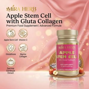 Mira Herb Apple Stem Cell Capsules | Glutathione Collagen & Vitamin C | Daily Beauty Supplement