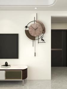 xpkQ Large Wall Clock Luxury Metal Wall Clocks Living Room Retro Watch Art Elegant Creative Silent Clock Modern Home Decoration J6H9P