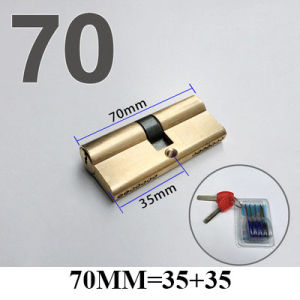 60-110MM Cylinder Hardware Door Skew Lock AB Cylinder Key Elongated Core Anti-theft Entry Brass Door Lock Custom