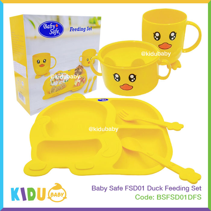 Baby Safe FSD01 Duck Feeding Set Perlengkapan Makan Bayi dan Anak Kidu Baby