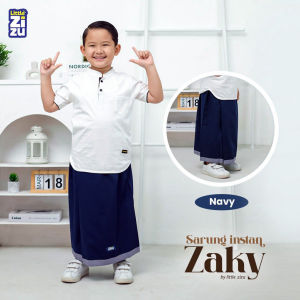 Sarung Anak Instan Zaky Bahan Toyobo Fodu Model Rok Instan by Little Zizu