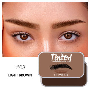 O.TWO.O Waterproof Long Lasting Tinted Eyebrow Styling Soap Set Black Brown Eye Brow Wax