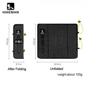 HIKEMAN แผ่นรองนอนสำหรับตั้งแคมป์กลางแจ้ง Dyneema แผ่นรองนอนกันน้ำพับได้ แผ่นรองนอนแบบพกพา แผ่นรองนอนปิกนิก เดินป่า อุปกรณ์ปีนเขา