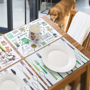 GUHEHARD 4028cm Cartoon Dinner Dining Bowl Table Decoration Disc Pad Tableware Placemat Table Mat