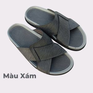 Dép nam quai ngang thời trang Dép nam quai chéo XQCD1 trẻ trung  cá tính đế thấp lõm mềm nhẹ