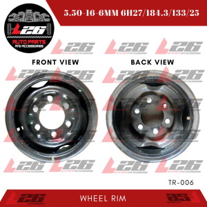 ISUZU NPR TRUCK Wheel Rim 5.50-16-6mm 6H 27/184.3/133/25 TR-006