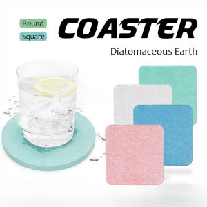 Diatomite Coaster Cup Waterproof Mug Pad for Kitchen Dishes Fast Absorbs Water Prevents Penetration