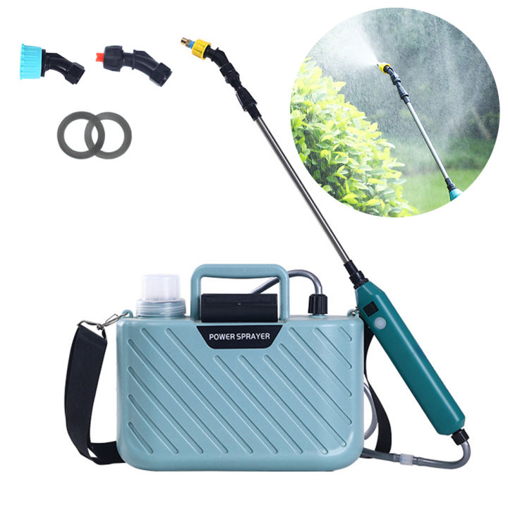 5L Battery Powered Sprayer With 3 Nozzles, Adjustable Strap, 7.4V