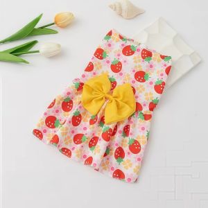 MUNCHX Bow Lace Spring Dog Princess Dress Breathable Heart Patten Cat Dog Summer Dress Cute Lightweight Medium/Small Pet Skirts For Puppy Poodle Chihuahua Etc