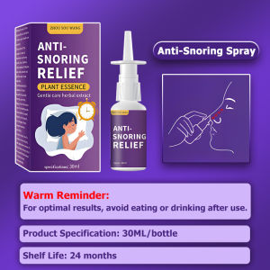 ✨100% plant-based formula✨Anti Snoring Spray Stop snoring for 1 second COD drugs Not addicted rhinitis spray Snoring Sprays Stop anti snoring spray Snoring Nose Spray 止鼾喷雾 鼻炎喷雾