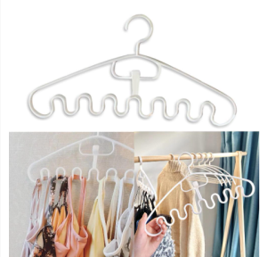 Non-slip Space Saving Plastic Closet Organizer Storage Hangers Multi-port Support Hangers