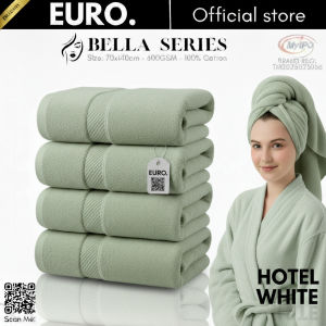 EURO. Dark Green Hotel Towel 550g 100% Cotton 70x140cm Tuala Mandi Airbnb Luxury Thick Absorbent