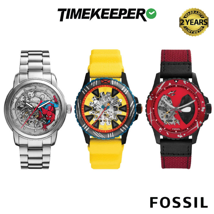 NEW] Fossil Marvel Fossil Limited Edition Spiderman/ Deadpool