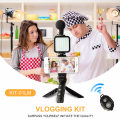 Micro thu âm livestream, Gậy livestream tiktok có đèn, Giá đỡ điện thoại, Tripod 3 chân có remote, 36 bóng đèn Led 3 chế độ sáng, thu lọc tạp âm tốt. 