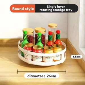 COHF 1/2/3 Tier 360° Rotatable Kitchen Rack | Spice Rak Seasoning Rack | Condiment Rack | Stainless Steel Kitchen Organizer