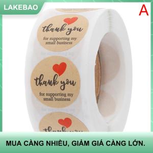 【LAKEBAO】 500 cái Cảm ơn bạn dán con dấu nhãn Vòng giấy nhãn sticker cho trang trí