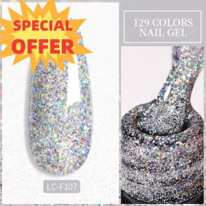 UR SUGAR 7ml Glitter Reflective Rubber Base Gel Nail Glass Bottle Sparkling Nail Art Semi Permanent Soak Off UV Led Gel Manicure
